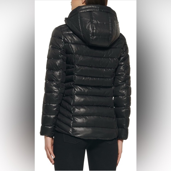 GUESS Women's Mid-Weight Hooded Balck Jacket Size 1X NWT - Picture 6 of 16